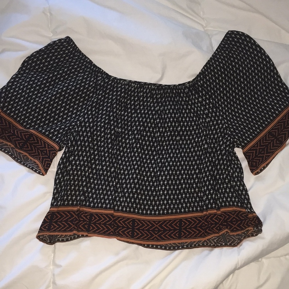 Forever 21 Southwestern Off-The-Shoulder Top